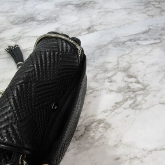 BCBGMaxAzria Bag BlackCrossbody Quilted Chain Purse Leather - Picture 11 of 13